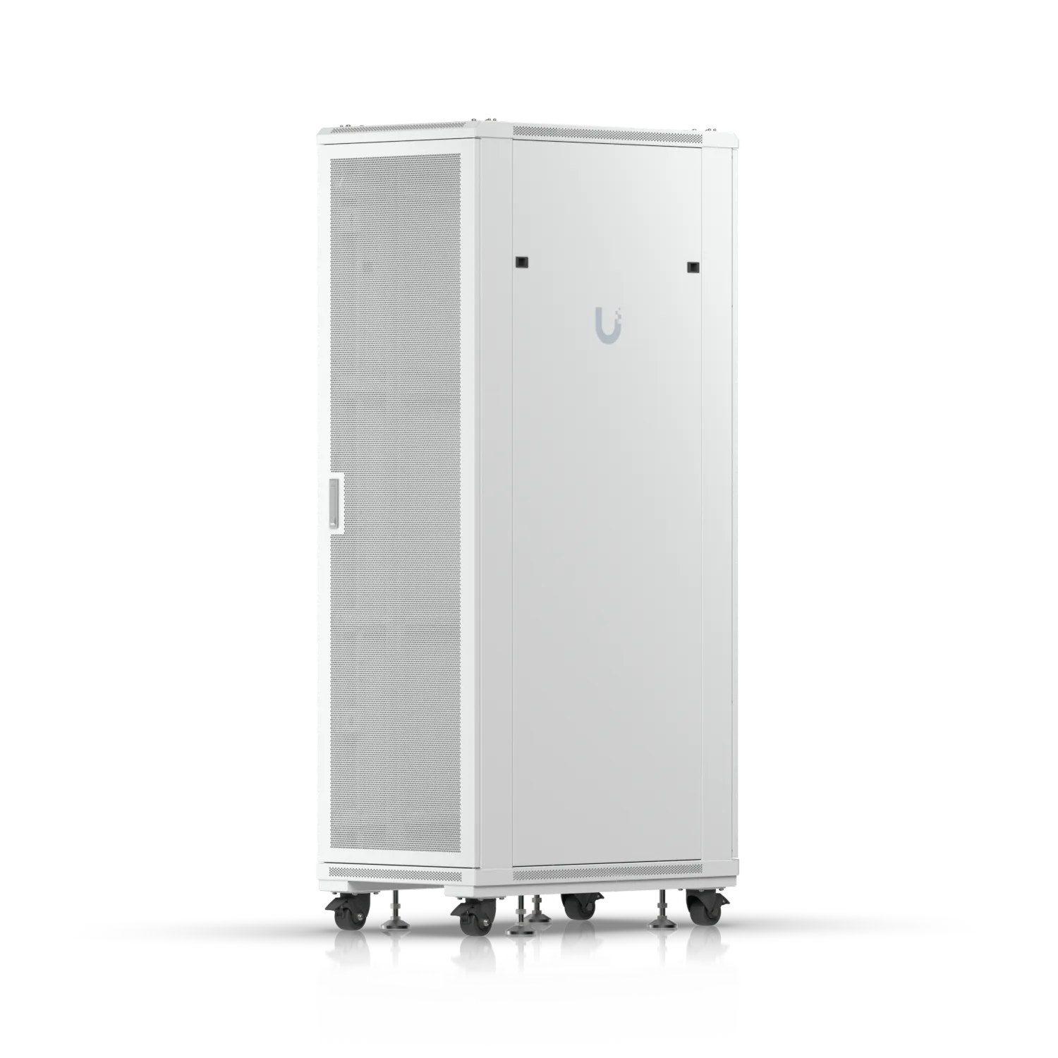 Kit de montaje en rack Ubiquiti UACC-RACK-PM-KIT, gabinete blanco para servidores con puertas perforadas y estructura