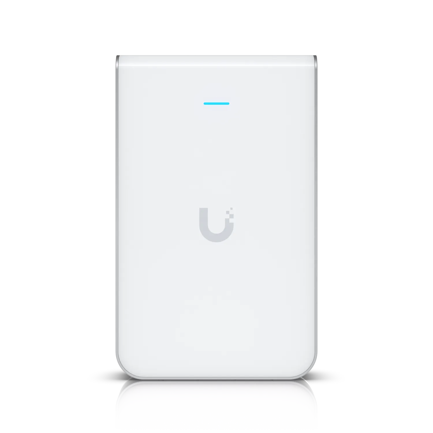 Ubiquiti UniFi IW-HD-CF-3 Wand-Access-Point mit weißem Gehäuse, blauer LED-Leiste und grauem Logo für Netzwerkinstallationen. Ubiquiti UniFi IW-HD-CF-3 Wand-Access-Point mit weißem Gehäuse, blauer LED-Leiste und grauem Logo für Netzwerkinstallationen.