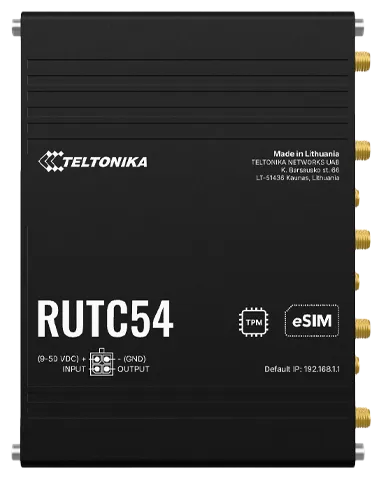 Teltonika · Router · RUTC54 · Globaler 5G-Edge-Router · eSim Teltonika · Router · RUTC54 · Globaler 5G-Edge-Router · eSim
