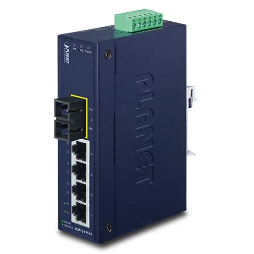 PLANET 4+1 100FX Port Single mode Industrial Ethernet PLANET 4+1 100FX Port Single mode Industrial Ethernet