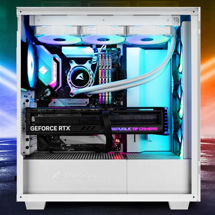Sharkoon REBEL C50 RGB ATX Full Tower Blanco