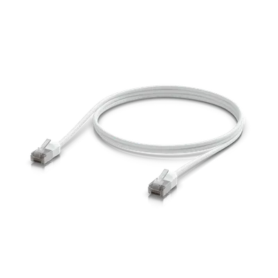 Ubiquiti UniFi Premium Outdoor-Patchkabel 1m UACC-Cable-Patch-Outdoor-C6A-1M-W weiß mit RJ45-Steckern auf schwarzem Ubiquiti UniFi Premium Outdoor-Patchkabel 1m UACC-Cable-Patch-Outdoor-C6A-1M-W weiß mit RJ45-Steckern auf schwarzem