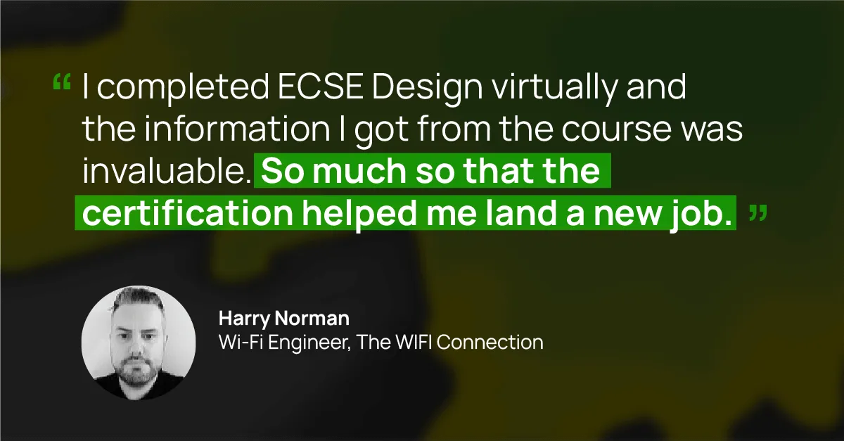 Ekahau ECSE Design Class In Person - CLASS / Four-day, instructor-led Ekahau Wi-Fi design fundamentals class delivered in person. Includes instructor and ability to have up to 12 students.