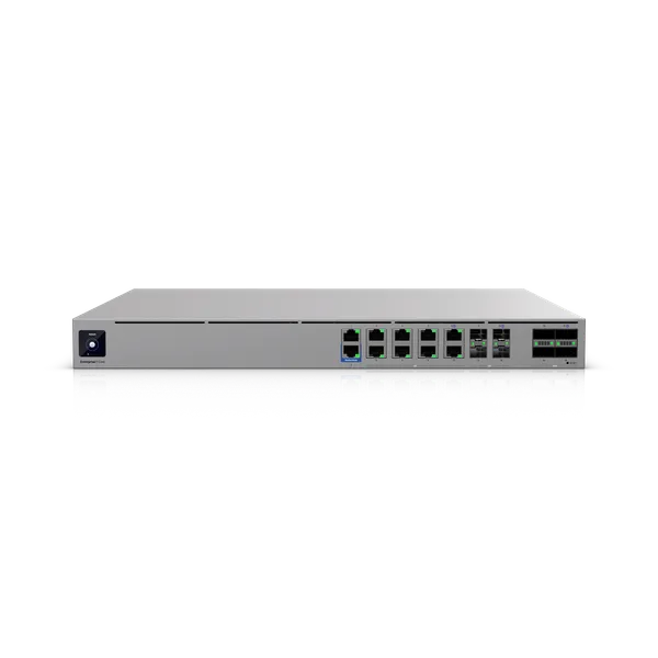 Ubiquiti Enterprise Firewall Core • 4x QSFP28 • 4x SFP28 • 8x 10 GbE • 2x GbE • UniFi • EF-Core