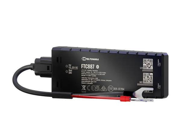 TELTONIKA TELEMATICS FTC887 4G/LTE-CAT 1 GNSS Battery-mounted Dead-reckoning Enhanced-accuracy IP69K Vehicle Tracker