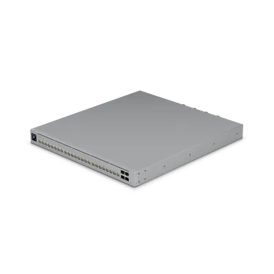 Ubiquiti UniFi ECS-24S-PoE Layer3-Switch mit 28 Ports, 16x 10GbE, 8x 2,5GbE, 1050W PoE-Budget und SFP28-Anschlüssen in Ubiquiti UniFi ECS-24S-PoE Layer3-Switch mit 28 Ports, 16x 10GbE, 8x 2,5GbE, 1050W PoE-Budget und SFP28-Anschlüssen in