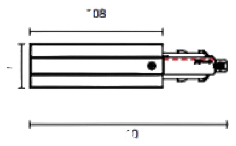 Powergear 8-WIRE EINSPEISER TIEF, RECHTS, Schwarz