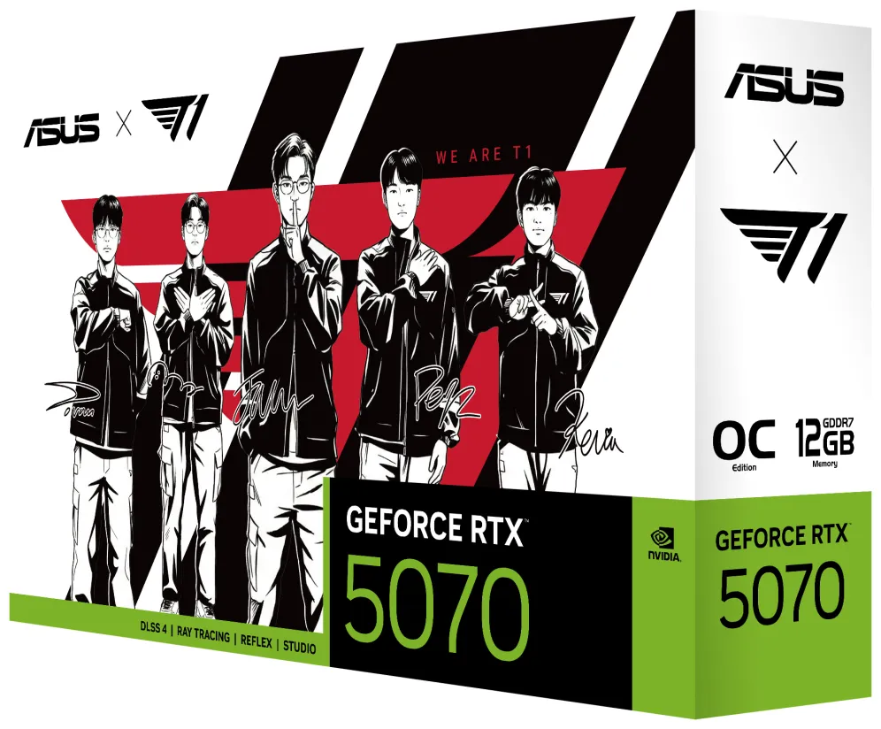 ASUS T1 GeForce RTX 5070 OC 12GB GDDR7 GAMING 1xHDMI 3xDP ASUS T1 GeForce RTX 5070 OC 12GB GDDR7 GAMING 1xHDMI 3xDP
