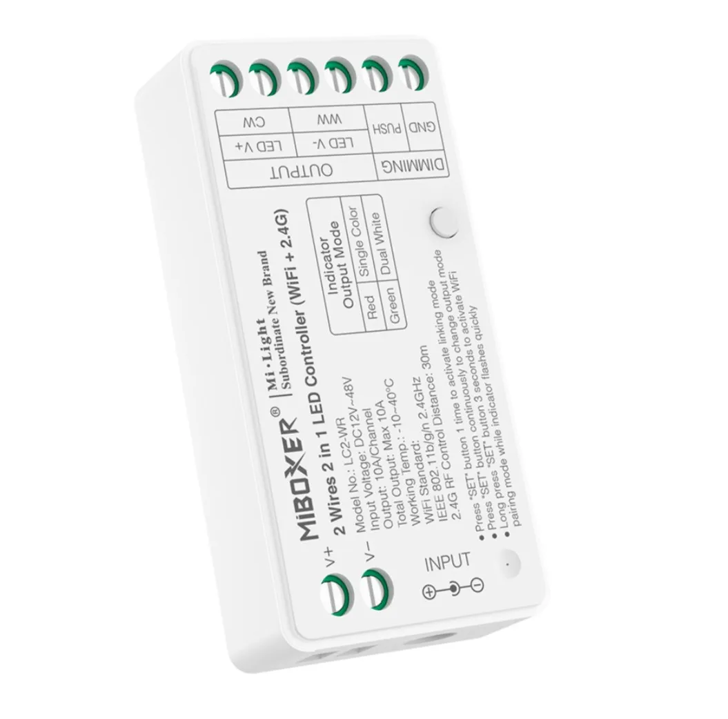 Synergy 21 LED Controller single+CCT(dual white) (2 wires) wifi+2,4G *Milight/Miboxer* Synergy 21 LED Controller single+CCT(dual white) (2 wires) wifi+2,4G *Milight/Miboxer*