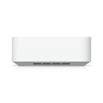 Consola UniFi Express 7, dispositivo de red cilíndrico blanco con ranuras de ventilación, ideal para WiFi 7 y 30+ Consola UniFi Express 7, dispositivo de red cilíndrico blanco con ranuras de ventilación, ideal para WiFi 7 y 30+