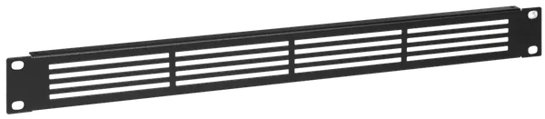 RACKMOUNT.IT 1U Ventilated Blind Plate Black