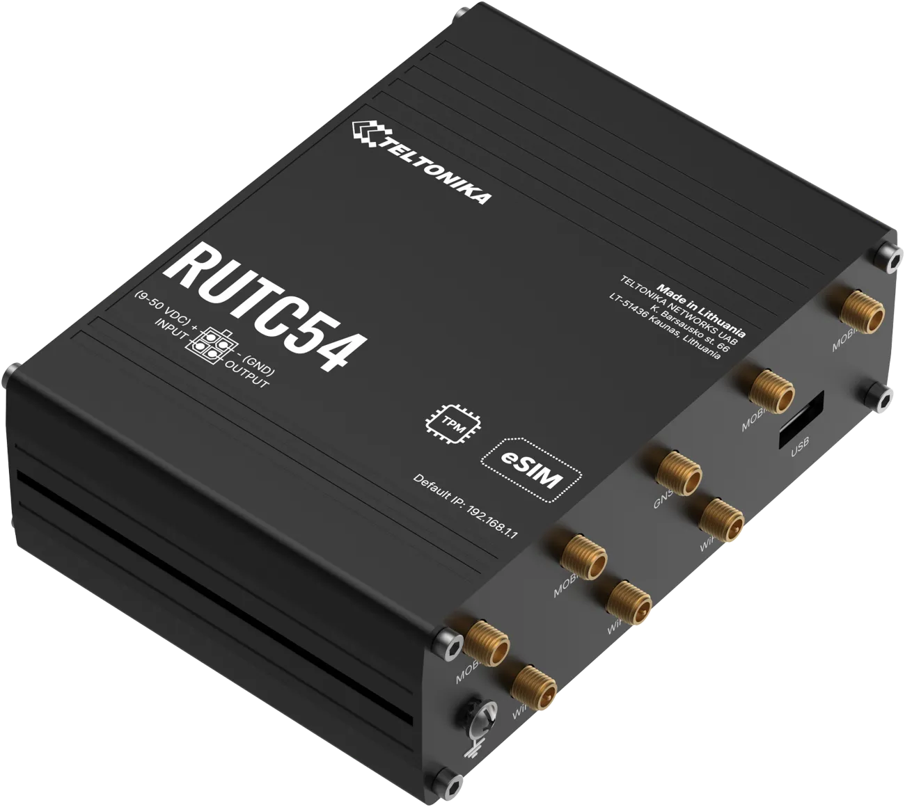 Teltonika · Router · RUTC54 · Globaler 5G-Edge-Router · eSim Teltonika · Router · RUTC54 · Globaler 5G-Edge-Router · eSim
