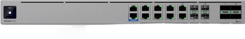 Ubiquiti Enterprise Firewall Core • 4x QSFP28 • 4x SFP28 • 8x 10 GbE • 2x GbE • UniFi • EF-Core