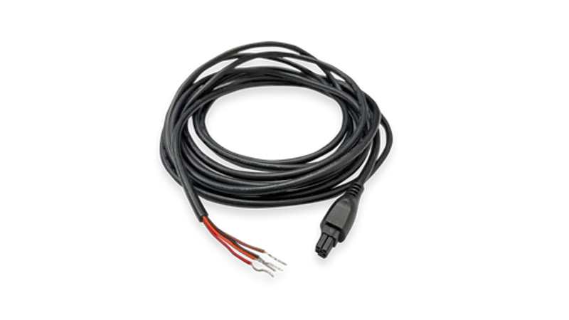 10-Fuß 4-poliges Micro-Fit Molex zu DC Stromkabel, schwarzes Kabel mit rechteckigem Stecker und roten schwarzen Drähten mit