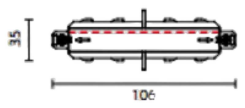 Powergear 8-WIRE Mini VERBINDER TIEF, Weiß