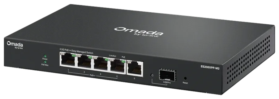 TP-Link Omada Switch 5x GB ES206XPP-M2 Easy managed/POE++