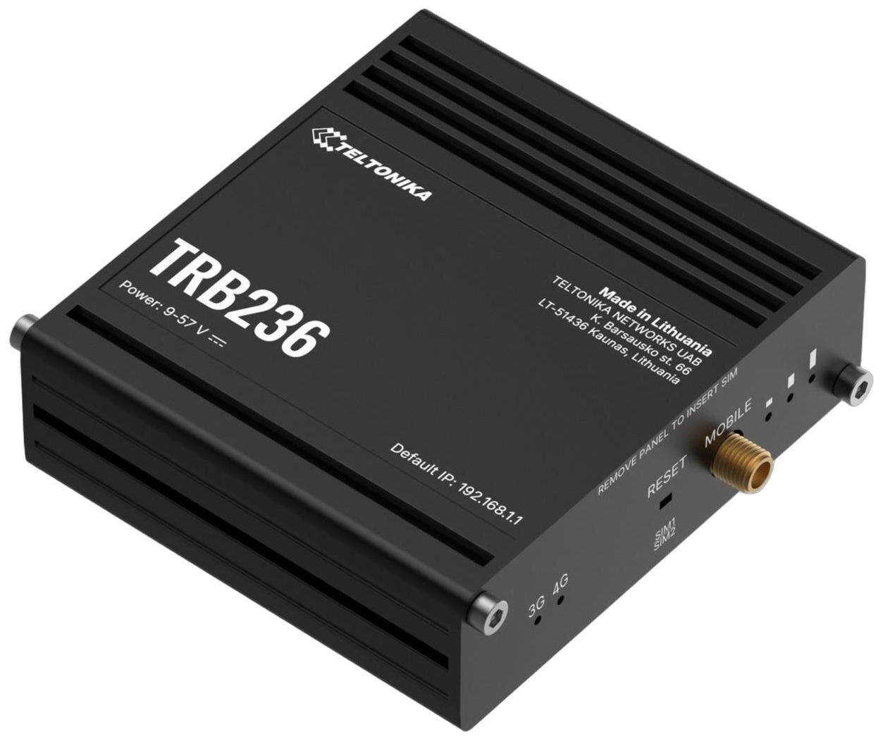 TRB236 - Industrial IoT LTE 450 IoT Gateway, LTE CAT.1 / 2G, Dual-SIM TRB236 - I
