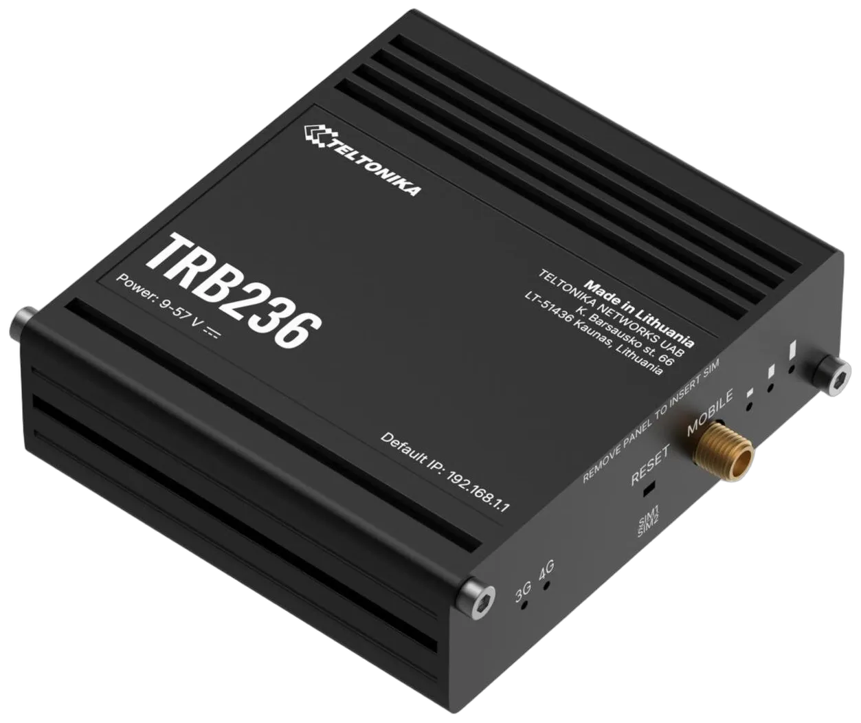 TRB236 - Industrial IoT LTE 450 IoT Gateway, LTE CAT.1 / 2G, Dual-SIM TRB236 - I