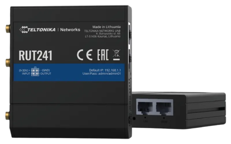 Teltonika · Router · RUT241 · Kompakter-4G/LTE Router ** GLOBAL **