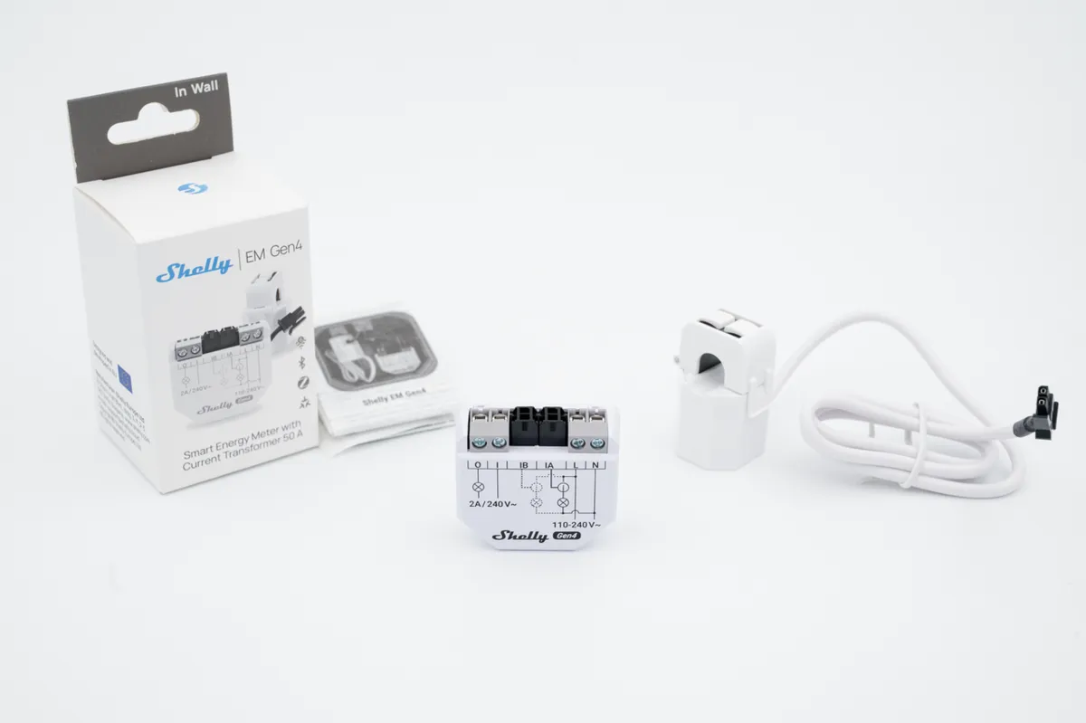 Shelly · Unterputz · "EM Gen4" · Messfunktion · WLAN · Zigbee · Matter · Bluetooth