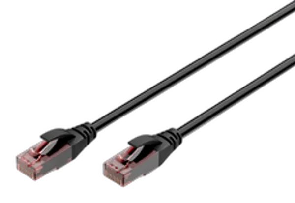 DIGITUS CAT 6 U/UTP Outdoor-Patchkabel, 5m, schwarz