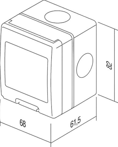 TEM Serie Modul Aufputzgehäuse IP55 BOX NO CUBOIP55 2M GY TEM Serie Modul Aufputzgehäuse IP55 BOX NO CUBOIP55 2M GY
