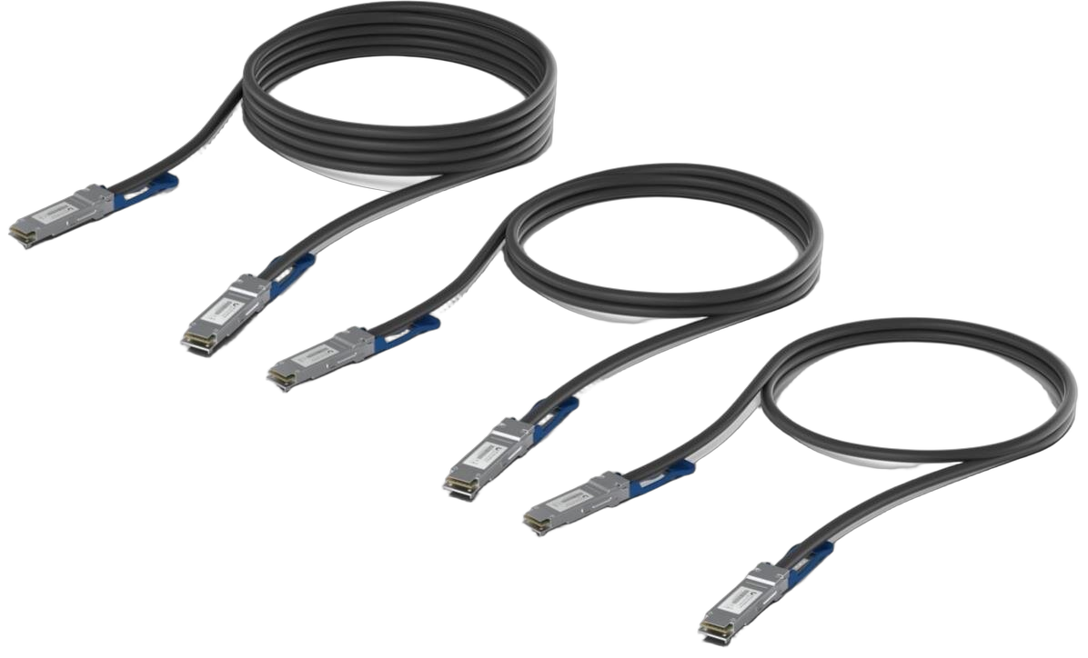 Ubiquiti UACC-DAC-QSFP28-1M-10 InfiniBand/fibre optic cable 39.4" (1 m) Black