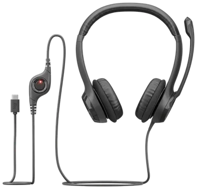 Logitech Auriculares con Cable H390 para PC/Portátil, Auriculares Estéreo con Micrófono con Supresión de Ruido, USB-C, Controles en línea, funciona con Chromebook Logitech Auriculares con Cable H390 para PC/Portátil, Auriculares Estéreo con Micrófono con Supresión de Ruido, USB-C, Controles en línea, funciona con Chromebook