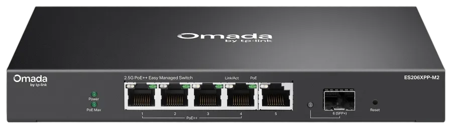 TP-Link Omada Switch 5x GB ES206XPP-M2 Easy managed/POE++