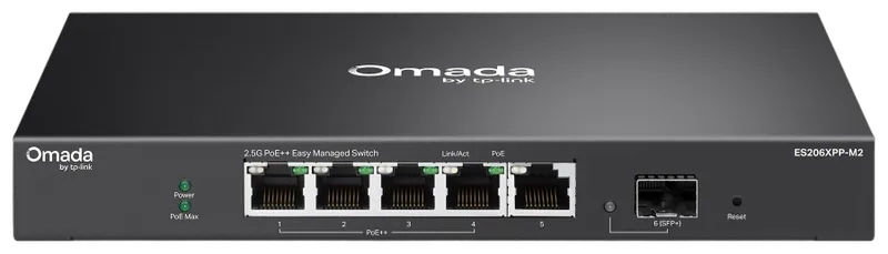 TP-Link Omada Switch 5x GB ES206XPP-M2 Easy managed/POE++