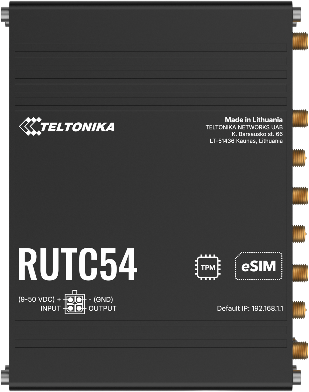 Teltonika · Router · RUTC54 · Globaler 5G-Edge-Router · eSim