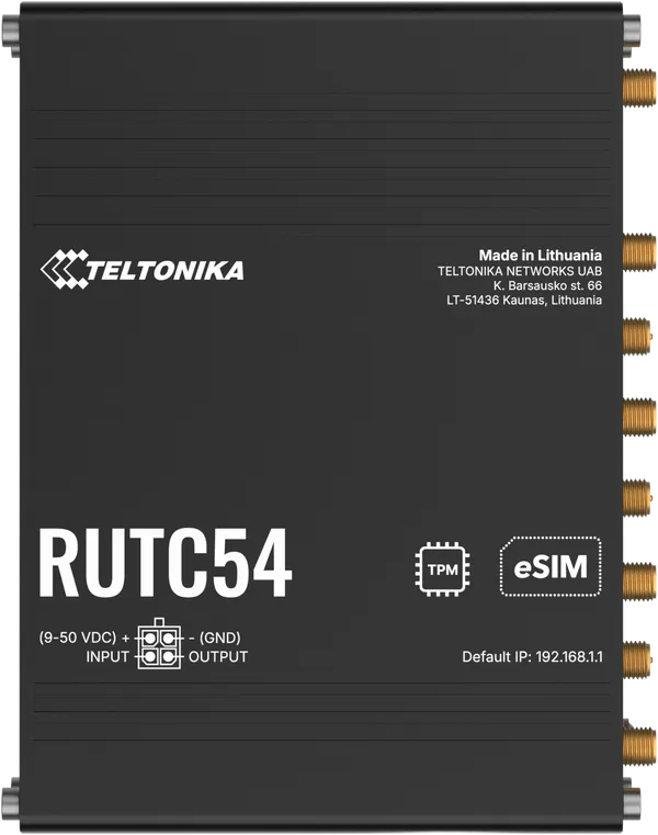 Teltonika · Router · RUTC54 · Globaler 5G-Edge-Router · eSim