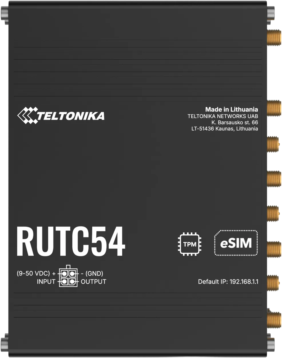 Teltonika · Router · RUTC54 · Globaler 5G-Edge-Router · eSim Teltonika · Router · RUTC54 · Globaler 5G-Edge-Router · eSim