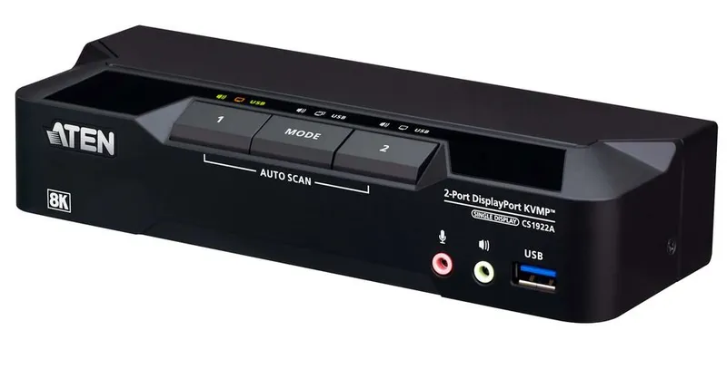 Aten CS1922A-AT-G 2-Port USB 3.0 8K DisplayPort KVMP. Sw