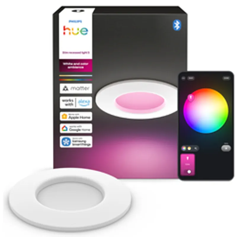 Philips Hue White&Col. Amb. Slim Recessed Light S EMEA-White