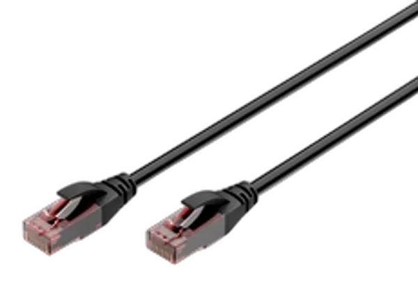DIGITUS CAT 6 U/UTP Outdoor-Patchkabel, 10 Stück, 5m, schw.