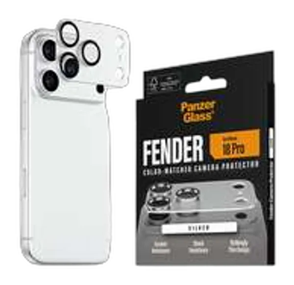 PanzerGlass Fender Camera Protector iPhone 18 Pro Silver