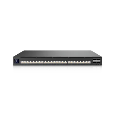 Ubiquiti UniFi AV-Switch EAV-24-PoE mit 24x 10GbE-PoE-Ports, 4x QSFP28 und 2150W PoE-Budget in 19-Zoll-Rackmontage mit Ubiquiti UniFi AV-Switch EAV-24-PoE mit 24x 10GbE-PoE-Ports, 4x QSFP28 und 2150W PoE-Budget in 19-Zoll-Rackmontage mit