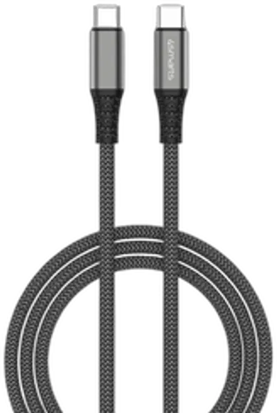 4smarts USB-C auf USB-C Kabel PremiumCord 100W 1,5m, schwarz