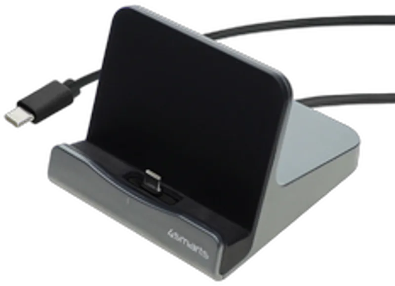 4smarts Ladestation VoltDock Tablet USB-C 60W gunmetal
