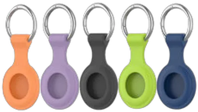 4smarts Silicone Case Set f. AirTags 5 Stk (farblich gemischt)