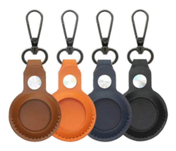 4smarts Kunstleder Prem Case Set AirTag 4 Stk (farbl gemischt)