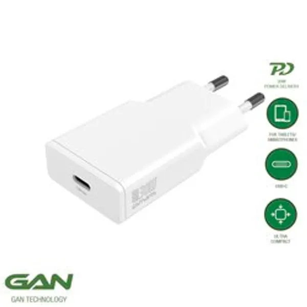 4smarts Netzladegerät PDPlug Slim 30W GaN 1C, weiß