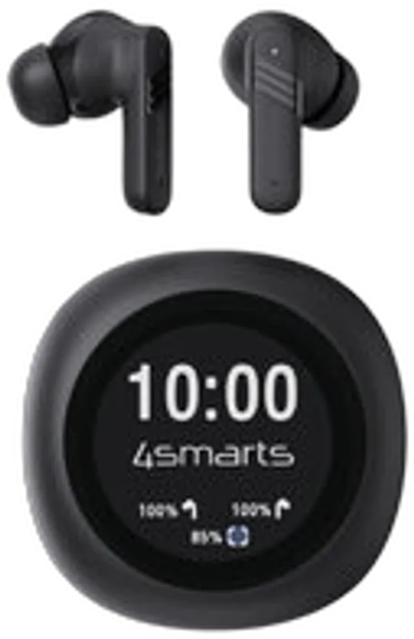 4smarts TWS Bluetooth Kopfhörer SkyBuds Screen Pro ANC,schwarz