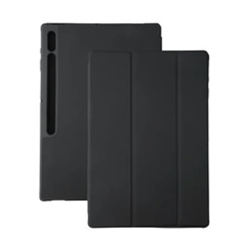 Funda 4smarts Folio Case Basic negra para Samsung Galaxy Tab S10 Ultra con ranura para S Pen y diseño plegable de tres