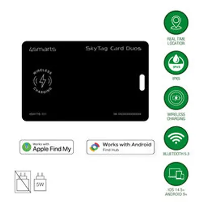 4smarts Standort-Finder SkyTag Card Duos ReCharge