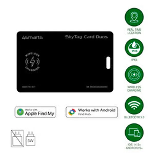 4smarts Standort-Finder SkyTag Card Duos ReCharge