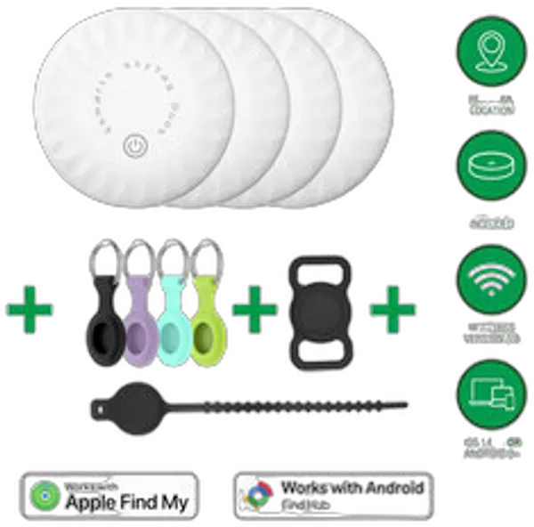 4smarts Standort-Finder SkyTag Duos Family-Set (4 Duos/6 Bags)