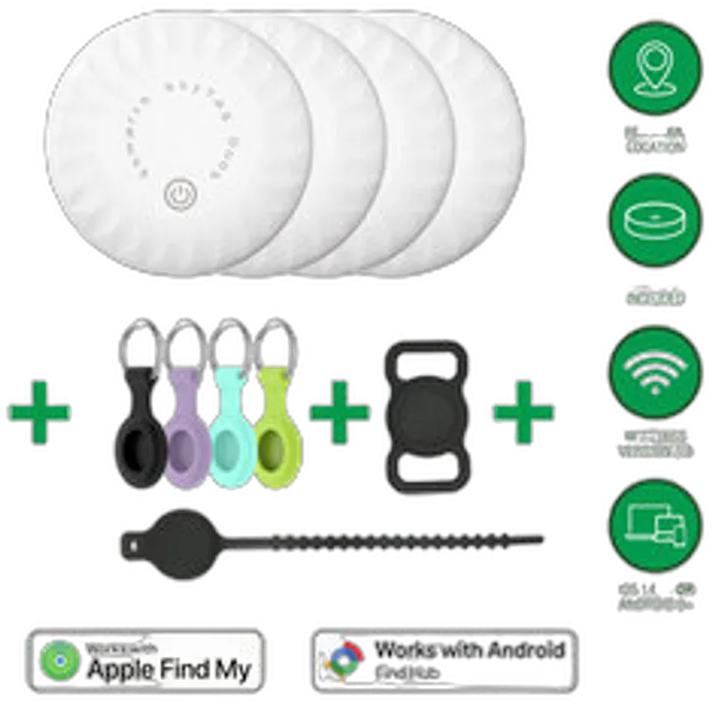 4smarts Standort-Finder SkyTag Duos Family-Set (4 Duos/6 Bags)