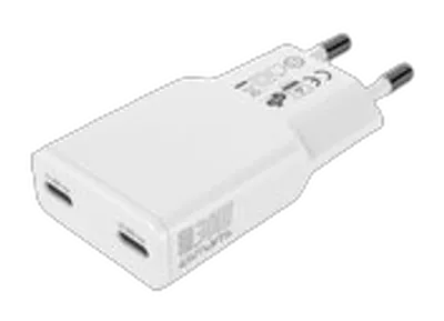 4smarts Netzladegerät PDPlug Slim Dual 30W GaN 2C, weiß